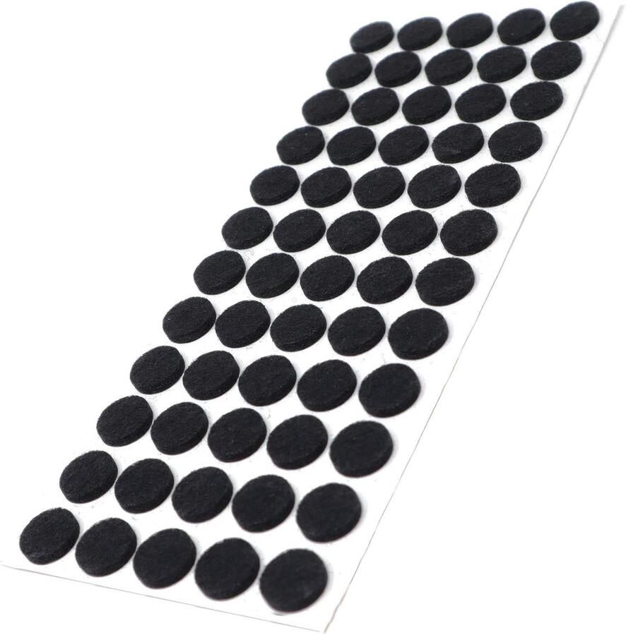 60 x zelfklevende viltdoppen Zwart ø 14 mm Rond Viltdoppen voor meubels met een dikte van 3 5 mm Meubel- en vloerbescherming