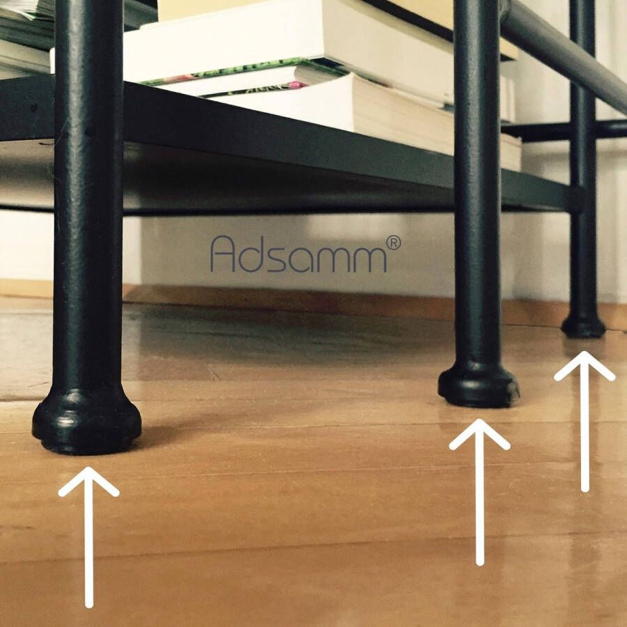 60 x zelfklevende viltglijders Zwart ø 20 mm Rond Meubelviltglijders met een dikte van 3 5 mm Meubel- en vloerbescherming