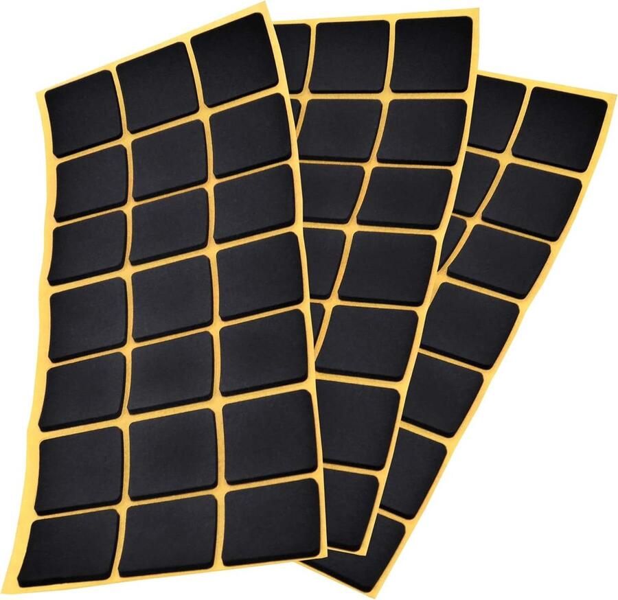 63 anti-slip pads EPDM zwart 30 x 30 mm ASP-25-SA-BL-3030-21-3