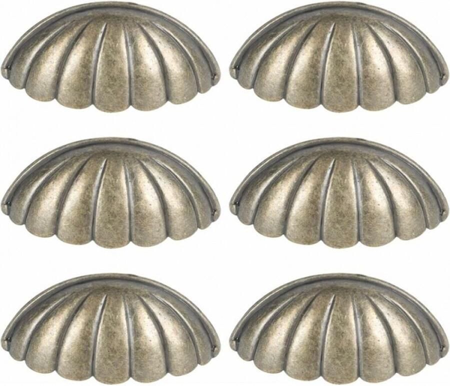 6stuks Woninginrichting Hardware Trekken Knoppen Keuken Meubels Kast Knoppen Vintage kast knoppen Slaapkamer Kledingkasten Handvatten Geschikt Voor Huis & Kantoor Meubels