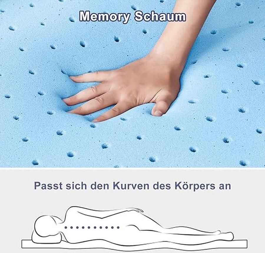 7 5cm gel traagschuim topper 180x200 matras topper visco schuim matrastopper voor ongemakkelijke bedden boxspringbed slaapbank