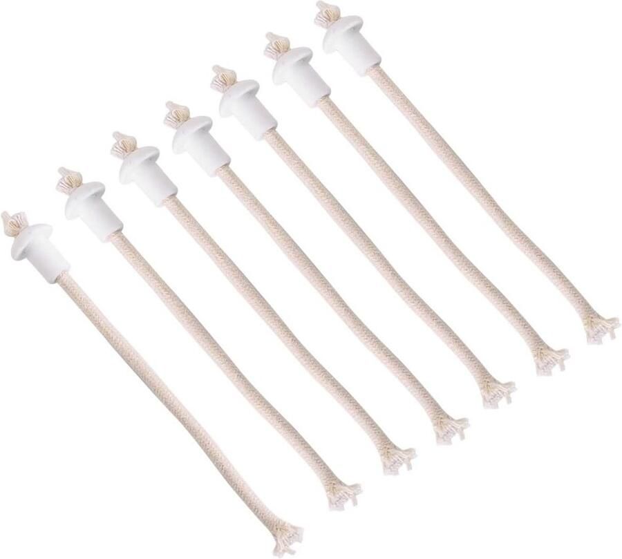 7-delige keramische fakkel wijnfles lamp olie kaarslamp glasvezel hittebestendig kerosinlont