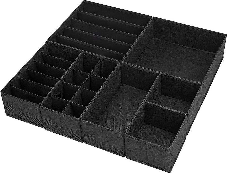 7 stuks opbergdozen lade-organizer voor sokken ondergoed opvouwbare stoffen opbergdozen voor kasten tafels laden opbergsysteem