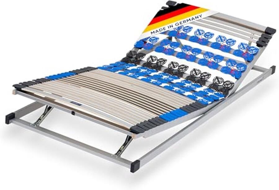 7-zone lattenbodem 90x200 cm Verstelbaar hoofd- en voeteneinde voor optimaal slaapcomfort