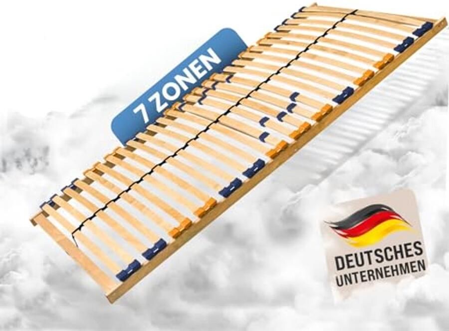 7-Zones Lattenbodem Voor Zelfmontage 90 x 200 cm Met 28 Latten