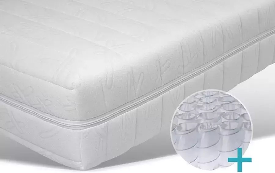 LizzyBeds 70x200 Luxe Pocketveer matras koudschuim Hybride 20 cm