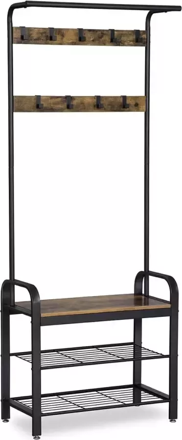 72 x 33.7 x 183 cm Schoenenrek schoenenkast voor het opbergen van schoenen ruimtebesparend voor veel paar schoenen