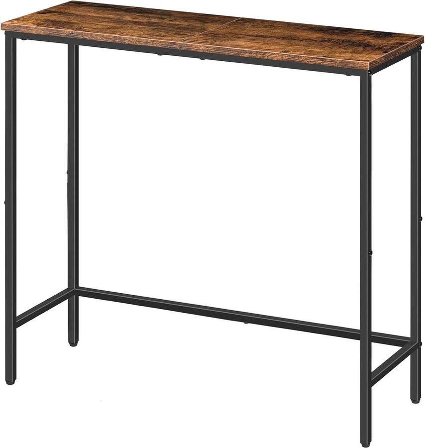 75 cm gangtafel smalle bijzettafel in industriële stijl eenvoudige montage vintage kleuren