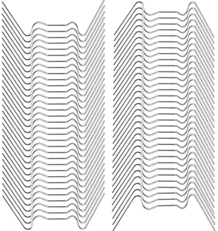 75 stuks W draadklemmen voor broeikassen en glastuinen Roestvrijstalen clips voor glasbevestiging