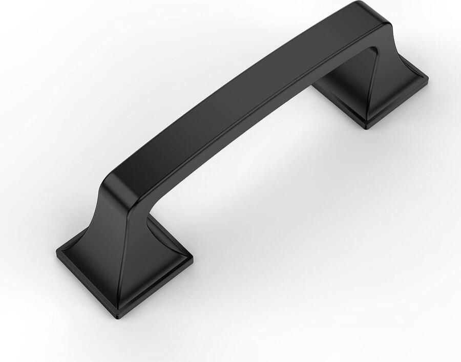 76 mm zwarte kastgrepen zinklegering set van 10 voor keukenkasten meubelgrepen