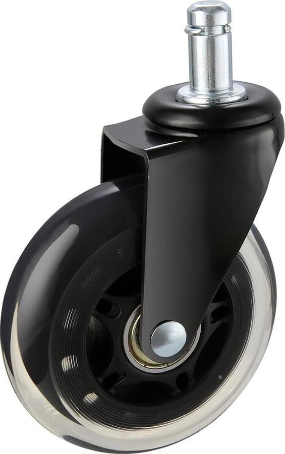 φ762 mm bureaustoelwielen set van 5 stuks harde vloeren polyurethaan draagvermogen 59 kg bureaustoelwielen vervangende wielen ideaal voor bureaustoelen gamingstoelen