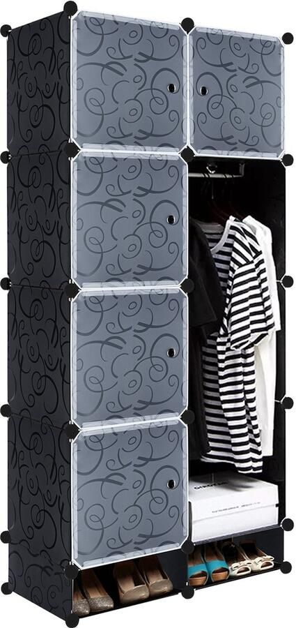 8 compartimenten insteekkasten stellingsystemen garderobekasten schoenenrekken badkamerplanken modulaire kasten opbergrekken opbergkasten