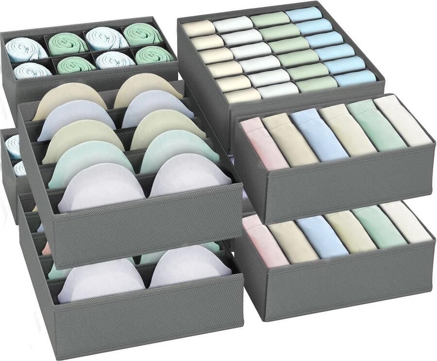 8-delige Lade-organisatiesysteem Opvouwbare Kastorganizer voor Ondergoed en Kleding