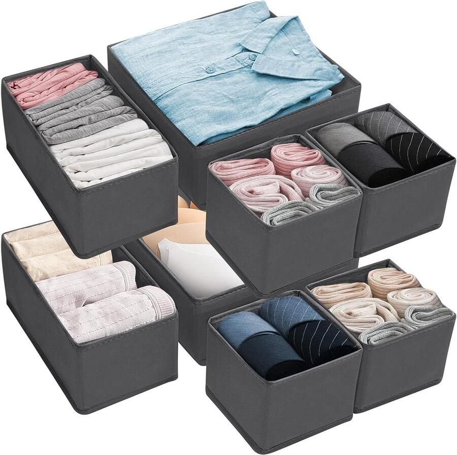Opvouwbare kledingopbergdoos 8 stuks voor kledingkast