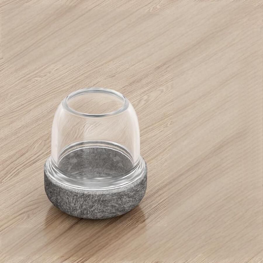 8-delige stoelpoot beschermers siliconen pootdoppen transparante pootbeschermers vilten stoelkussens beschermers voor hardhouten vloeren en tegelvloeren (19-25 mm diameter)