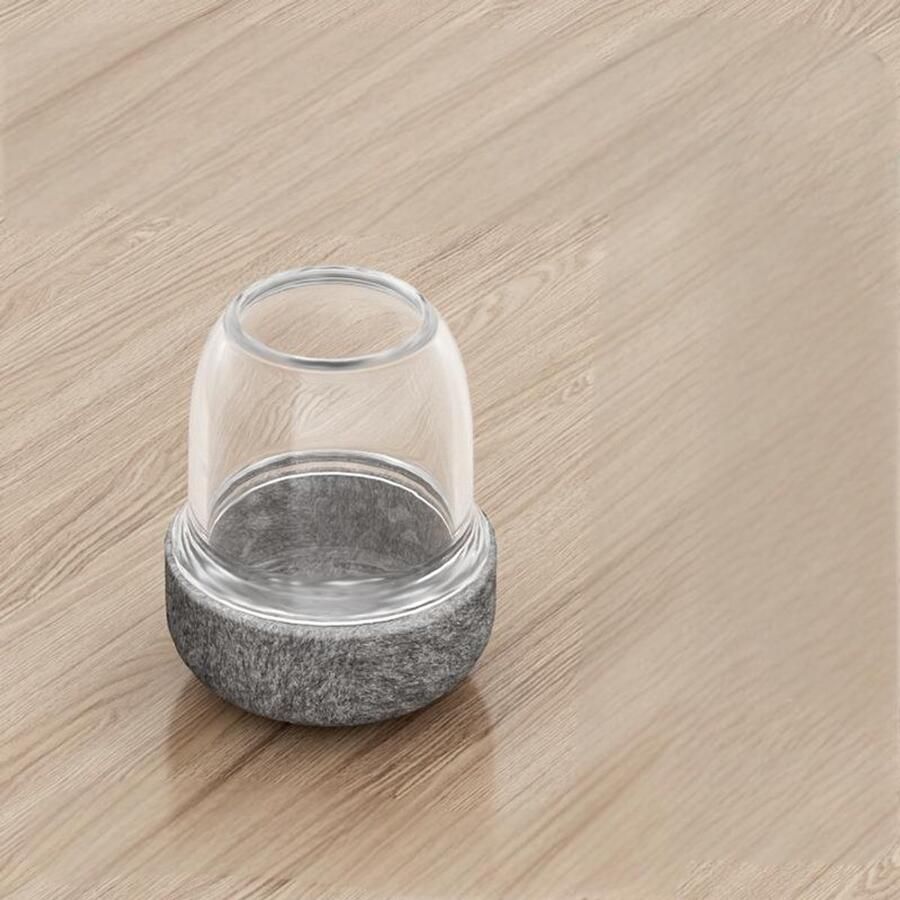 8-delige stoelpoot beschermers siliconen pootdoppen transparante pootbeschermers vilten stoelkussens beschermers voor hardhouten vloeren en tegelvloeren (14-19 mm diameter)