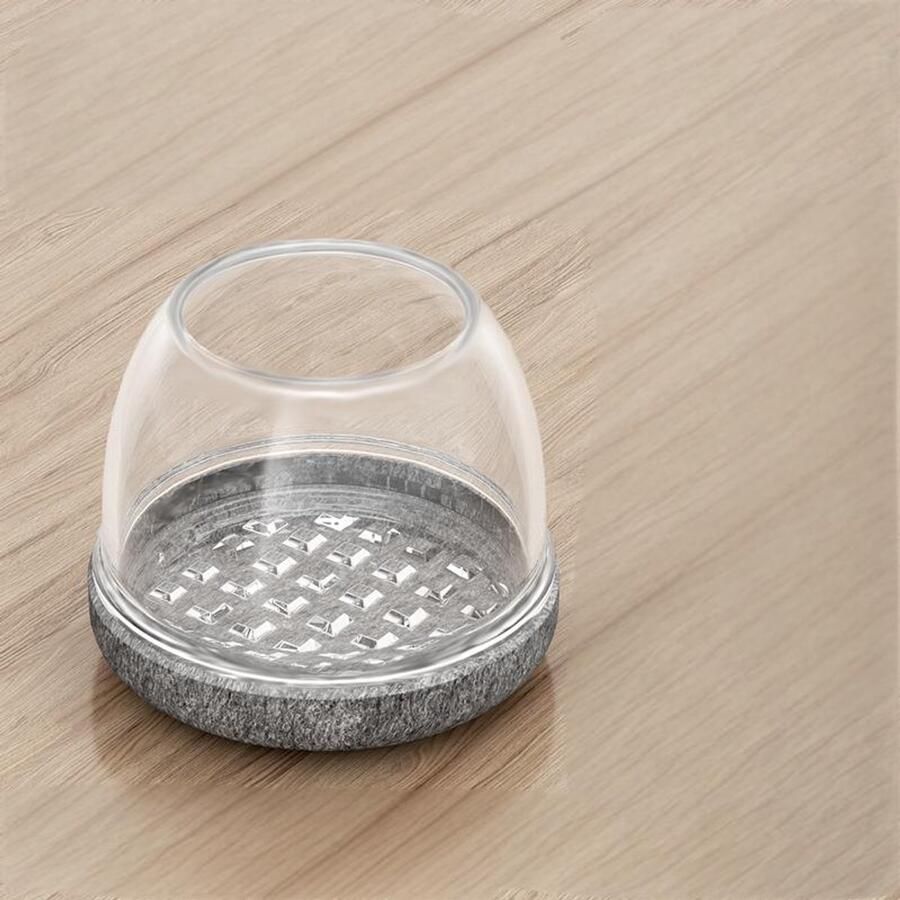 8-delige stoelpoot beschermers siliconen pootdoppen transparante pootbeschermers vilten stoelkussens beschermers voor hardhouten vloeren en tegelvloeren (30-40 mm diameter)