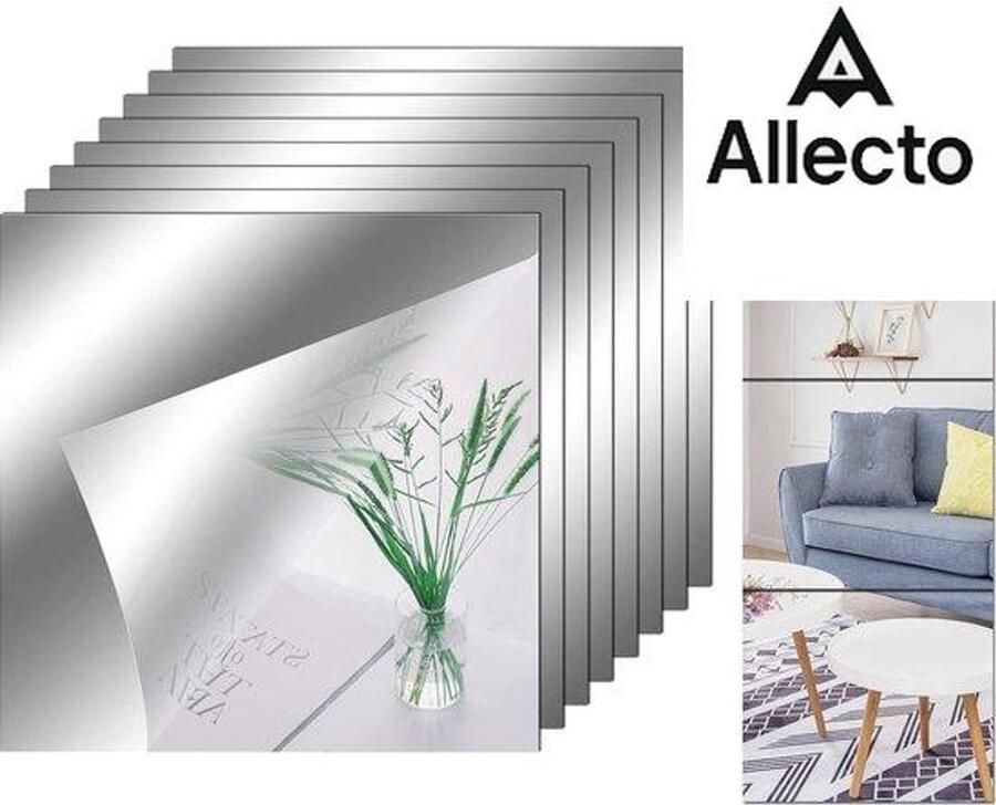 8 stuks 20 x 20 cm zelfklevende spiegel spiegeltegels zelfklevende spiegel muur Wpiegel muur kleine muursticker badkamer zelfklevende spiegel deurspiegel voor kast zandtattoo