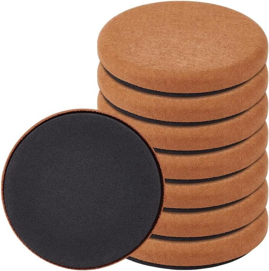 8 stuks antislip EVA-meubelpads 12 cm ronde anti-slip pads herbruikbare vloerbeschermers bescherming tegen krassen voor hardhout tegels of laminaatvloeren set van 8 meubelbescherming vloerbescherming Peru