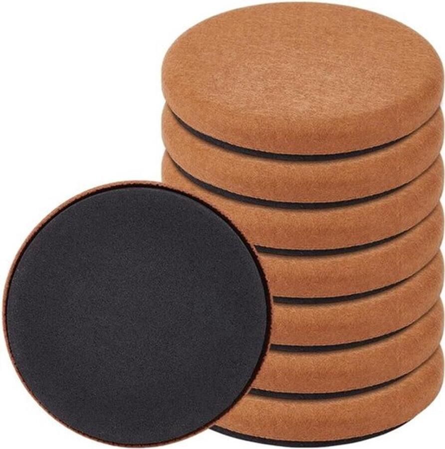 8 stuks antislip EVA-meubelpads 12 cm ronde anti-slip pads herbruikbare vloerbeschermers bescherming tegen krassen voor hardhout tegels of laminaatvloeren set van 8 meubelbescherming vloerbescherming Peru - Foto 2