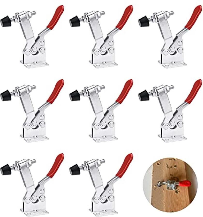 8 Stuks Antislip Heavy Duty Tuimelklemmen voor Houtbewerking en Machinebediening