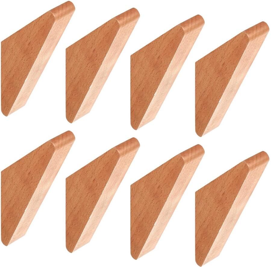 8 stuks kapstokhaken houten kapstokhaken enkel vintage wandhaken houten haken rustieke kapstokhaken wandgemonteerd voor het ophangen van kleding hoeden handdoeken in de slaapkamer gang badkamer keuken