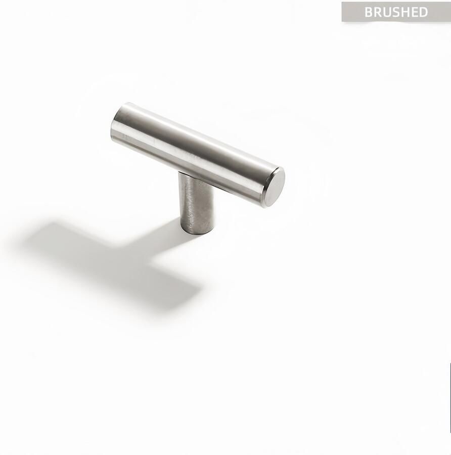 8 stuks kastgrepen roestvrij staal keukengrepen zilveren meubel geborstelde handgrepen voor keukenkasten