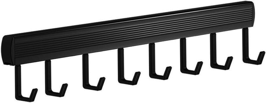 8 stuks Keukenhaken Zwart Wandhaak voor Snijplank Kapstok & Keukenspullen Stevig Opbergrek Eenvoudige Montage