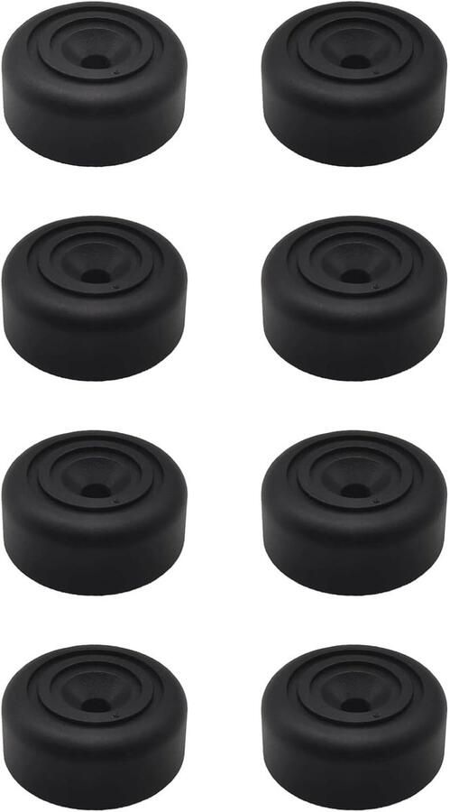 8 Stuks Kunststof vloerbeschermers Ronde meubelpoten Meubeltafelpoten Meubelpoot Tafelonderdeel Kastpoten Zwart