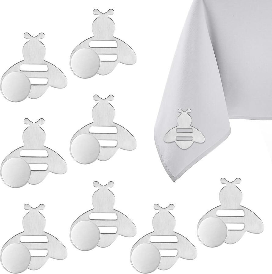 Magnetische tafelkleedgewichten bijen 8 stuks voor buitengebruik