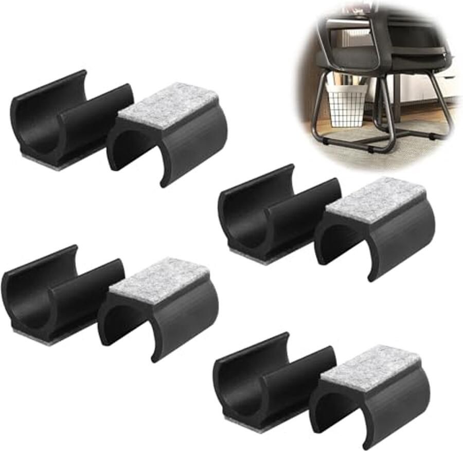 8 stuks metalen gordijnringen gordijnophangringen 40 stuks stoelglijders sledepootglijders voor stoelen stoelglijders parket voor meubelglijders viltglijders schommelstoelen