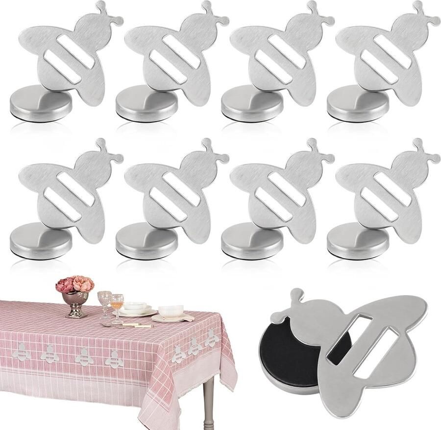 8 stuks tafelkleedgewichten bijen-tafelkleedklemmen outdoor tafelkleedklemmen magnetische tafelkleedgewichten voor buiten extra zwaar voor gordijnen