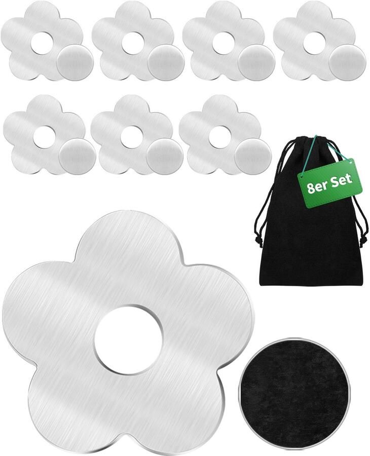 8 stuks tafelkleedgewichten extra zware magnetische tafelkleedklemmen tafelkleedgewichten roestvrijstalen tafelkleedgewichten tafelkleedklemmen voor buiten voor alle tafels (bloemen)