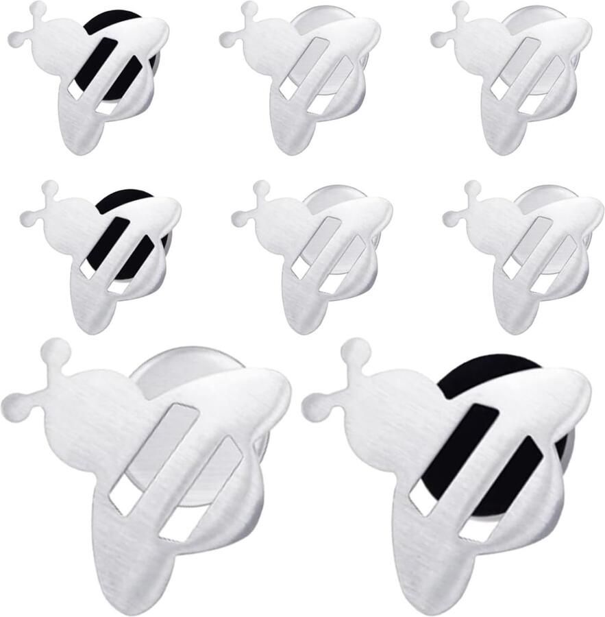 8 stuks tafelkleedgewichten magnetisch bijenvorm voor buiten extra zwaar met 8 magneten voor outdoor en tuinfeesten