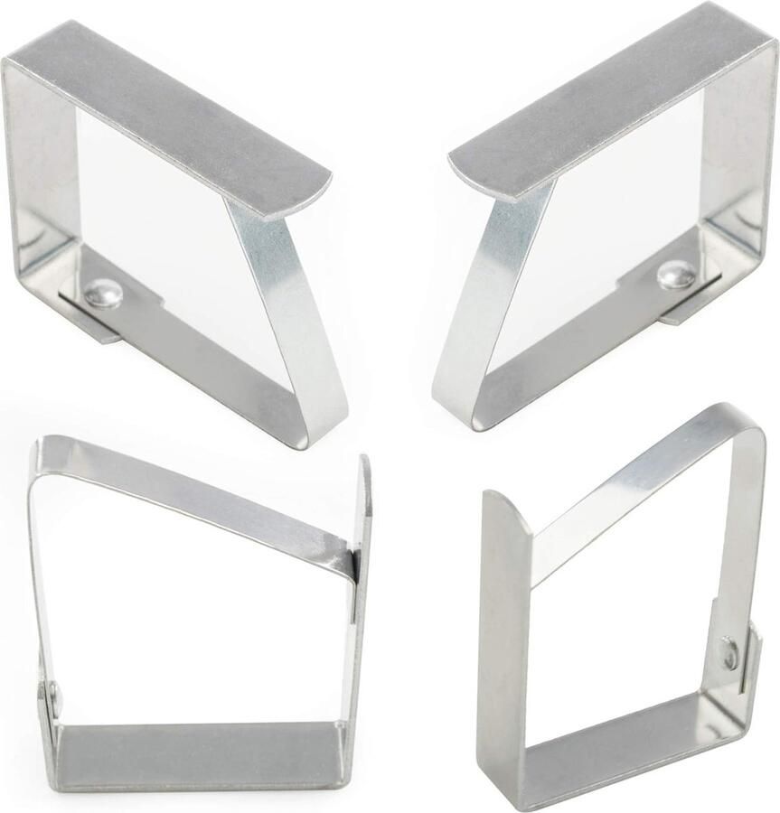 8 stuks tafelkleedklemmen van roestvrij staal verstelbare metalen klemmen perfect voor tafelbuffetten