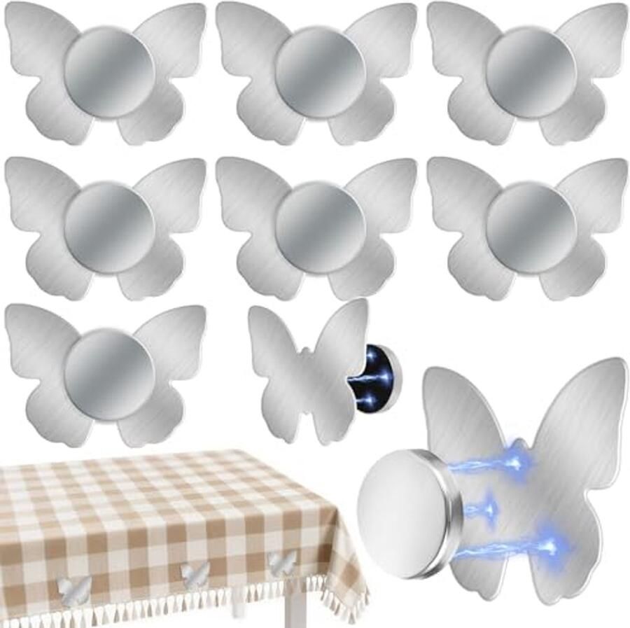 8 Stuks Tafelklemmen Extra Zwaar Roestvrij Staal Magnetisch voor Buiten