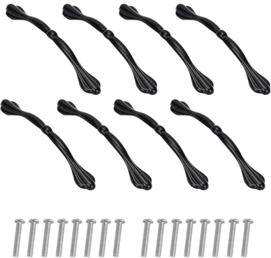 8 Stuks Zwarte Keukenkasthandgrepen Voor Dressoirs en Kasten