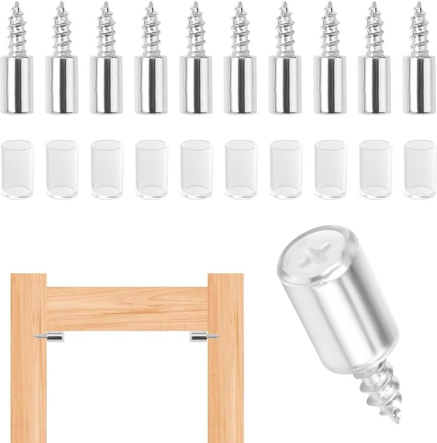 80 Pieces Self Tapping Shelf Supports Ø7.5mm Shelf Supports with Rubber Protection Solid Steel Base Carriers Self Tapping Screws Insert Shelf Holder for Furniture Cabinets Bookcase