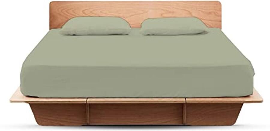 800 Draad Hoeslaken van Egyptisch Katoen Extra Diepe Zak Kingsize Geschikt voor Matrassen tot 45 7 cm