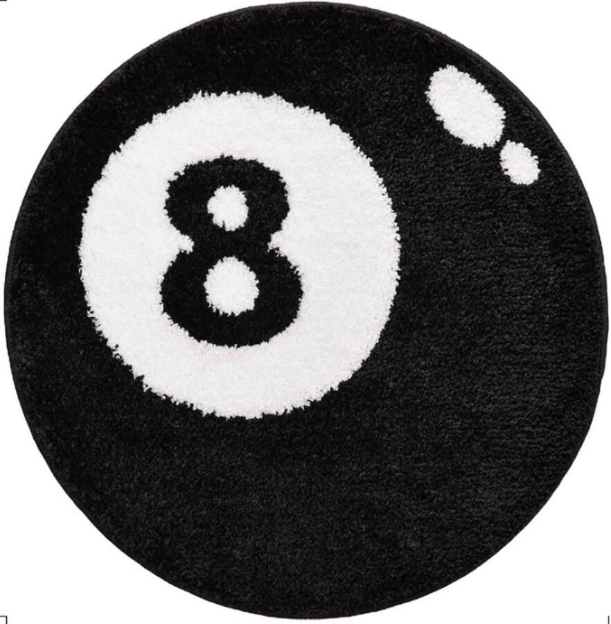 80*80cm antislip vloermat verdikt imitatie kasjmier rond tapijt slaapkamer nachtkastje deken geschikt voor woonkamer eetkamer slaapzaal en slaapkamerdecoratie Gekleurde letters - Foto 3