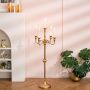 88cm Gouden Kandelaars Metalen Kaarsenstandaard Houders voor Kersttafel Centerpieces Vintage 5 Takken Kaarsenhouder voor Eettafel Bruiloft Feest Verjaardag - Thumbnail 2