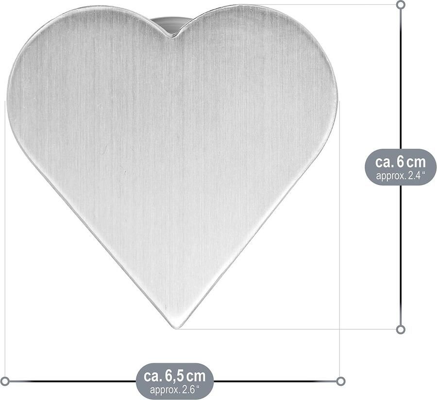 8x tafelkleedgewichten van roestvrij staal magnetische tafelkleedclip ca. 45g