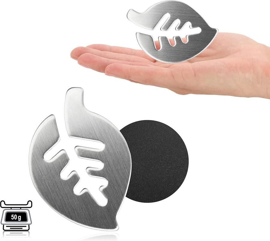 8x tafelkleedgewichten van roestvrij staal magnetische tafelkleedclip ca. 50g