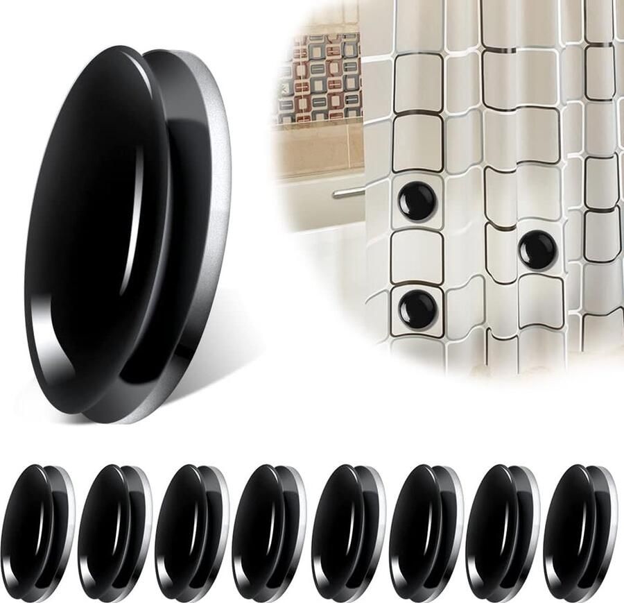 9 paar ronde magnetische gordijnen gewichten gordijngewicht gordijnen raamgordijn gewicht gordijnhouders voor douche raam gordijn tafelkleden waterdicht zwart