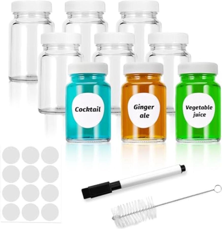 9 stuks shotflessen om te vullen