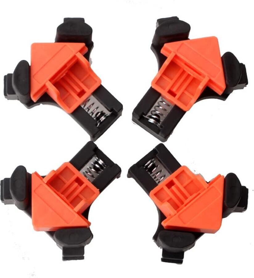 90 Graden Rechthoekige Houten Klemmen Set van 4 voor Houtbewerking en Meubelreparatie