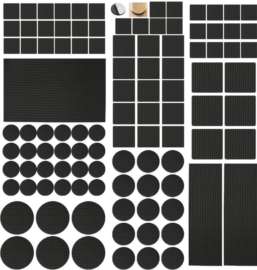 93 Pieces Non-Slip Pads for Furniture Felt Glides Self Adhesive Set Non-Slip Mat Furniture Stoppers Non-Slip Pads Self Adhesive for Furniture Legs Chair Legs
