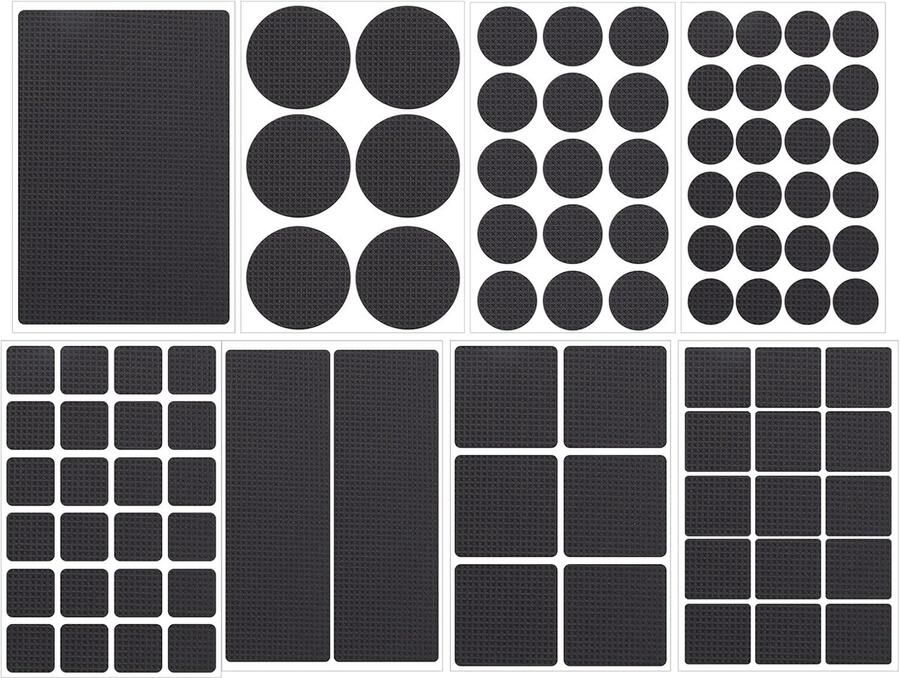 93Pcs Non Slip Foam Pads Chair Leg Protectors Floor Protectors Zelfklevende Meubelvoetjes Antikras Geluiddempend Vloerbescherming voor Houten Vloeren