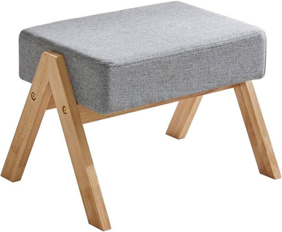 A-vormige voetenbank multifunctioneel en stijlvol 1 stuk hout en spons 40 x 28 x 30 cm