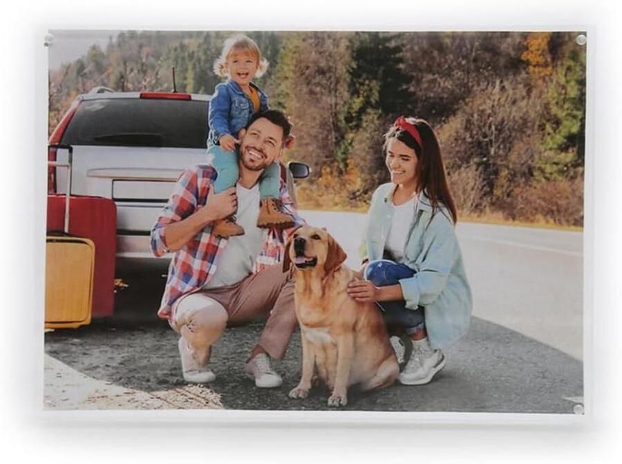 A4 acryl fotolijst met glaseffect multifunctionele magnetische fotolijst voor bureau dressoir en wandplank